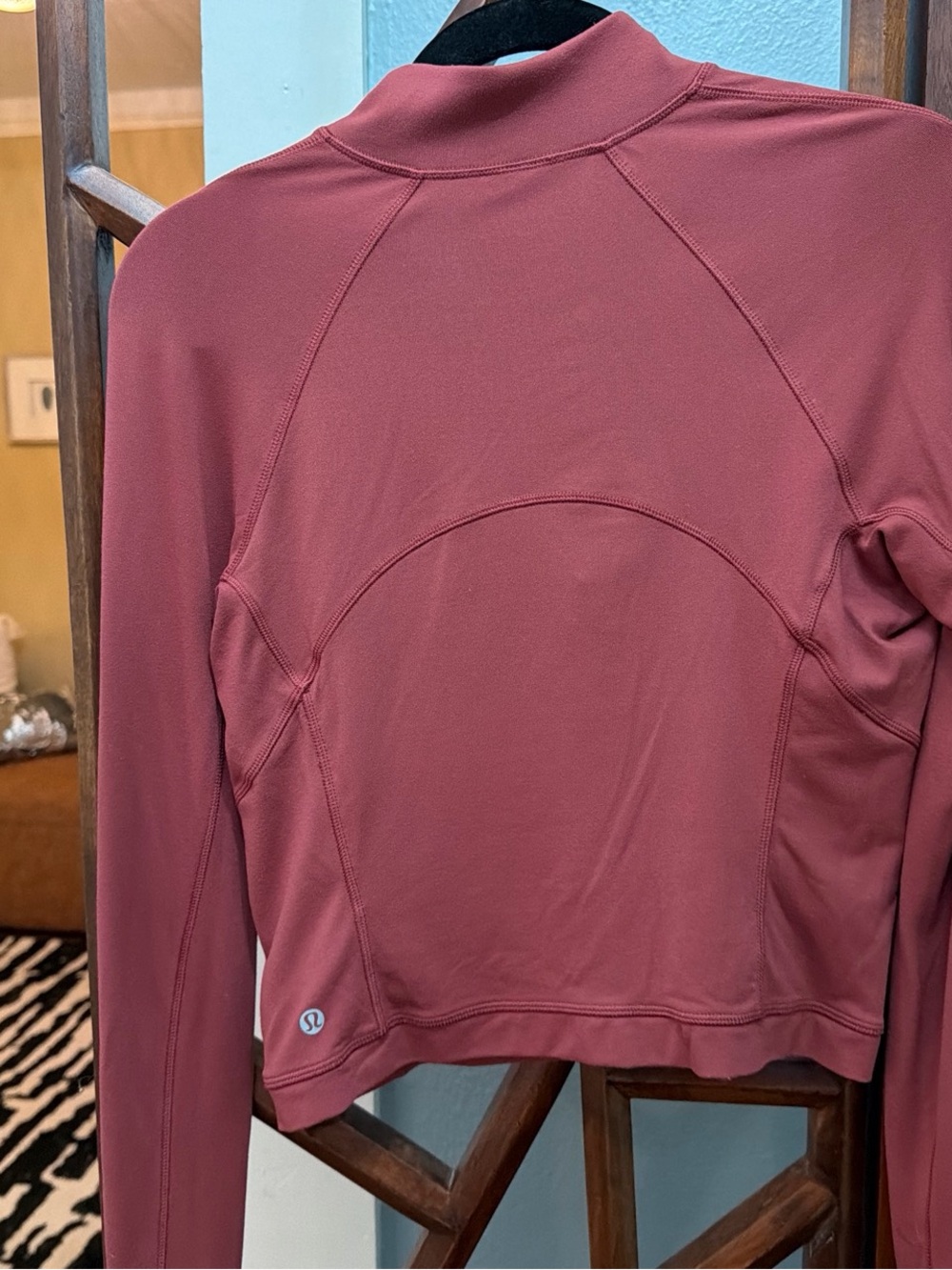Lululemon It’s Rulu Run Half Zip Cropped | Mulled Wine Sz 8 - Picture 6 of 7